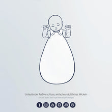 Lade das Bild in den Galerie-Viewer, Premium Baby-Schlafsack aus zertifizierter Musselin-Baumwolle