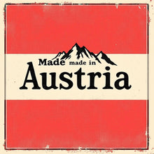 Lade das Bild in den Galerie-Viewer, Das Original Made in Austria – Logo mit Alpen, Gütesiegel für Österreichs Massivholzmöbel und nachhaltige Handwerkskunst
