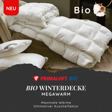 Lade das Bild in den Galerie-Viewer, Richtig Warme Bio Winterbettdecke gefüllt mit einer Primaloft Bio Faser für einen erholsamen Schlaf