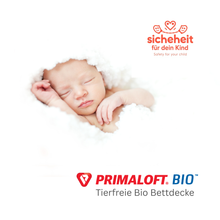 Lade das Bild in den Galerie-Viewer, Winter Bettdecke 100x135 cm für Babys und Kleinkinder mit Bio Faser Primaloft gefüllt in Weiß