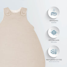 Lade das Bild in den Galerie-Viewer, Premium Baby-Schlafsack aus zertifizierter Musselin-Baumwolle
